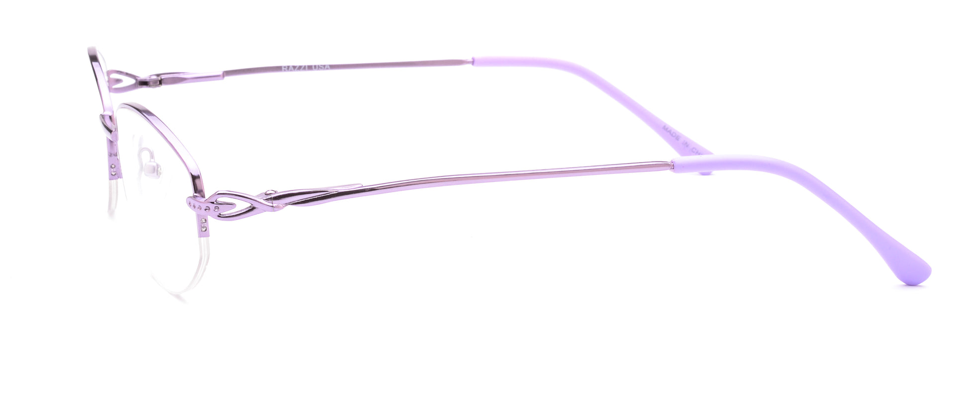 RA312-1 | Women | Shiny Purple | Metal Glasses