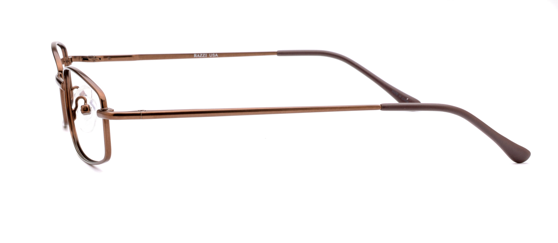 RA309-3 | Unisex | Matte Brown | Metal Glasses