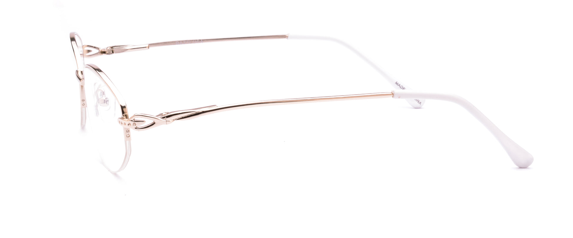 RA312-3 | Women | Shiny Gold | Metal Glasses