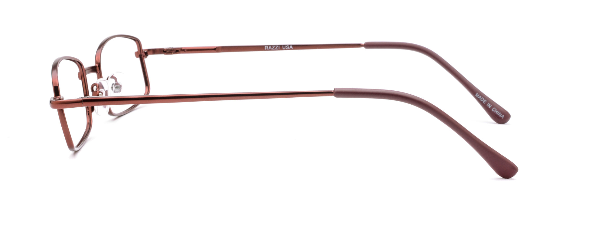 RA309-1 | Unisex | Matte Burgundy | Metal Glasses