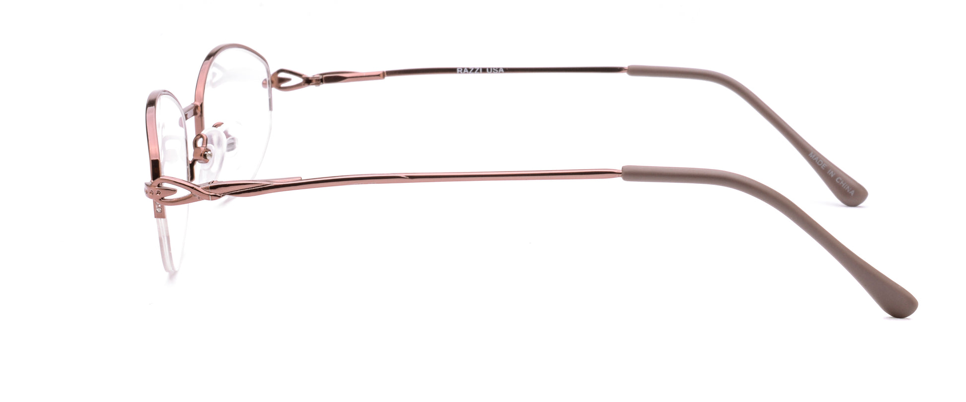 RA312-2 | Women | Shiny Brown | Metal Glasses