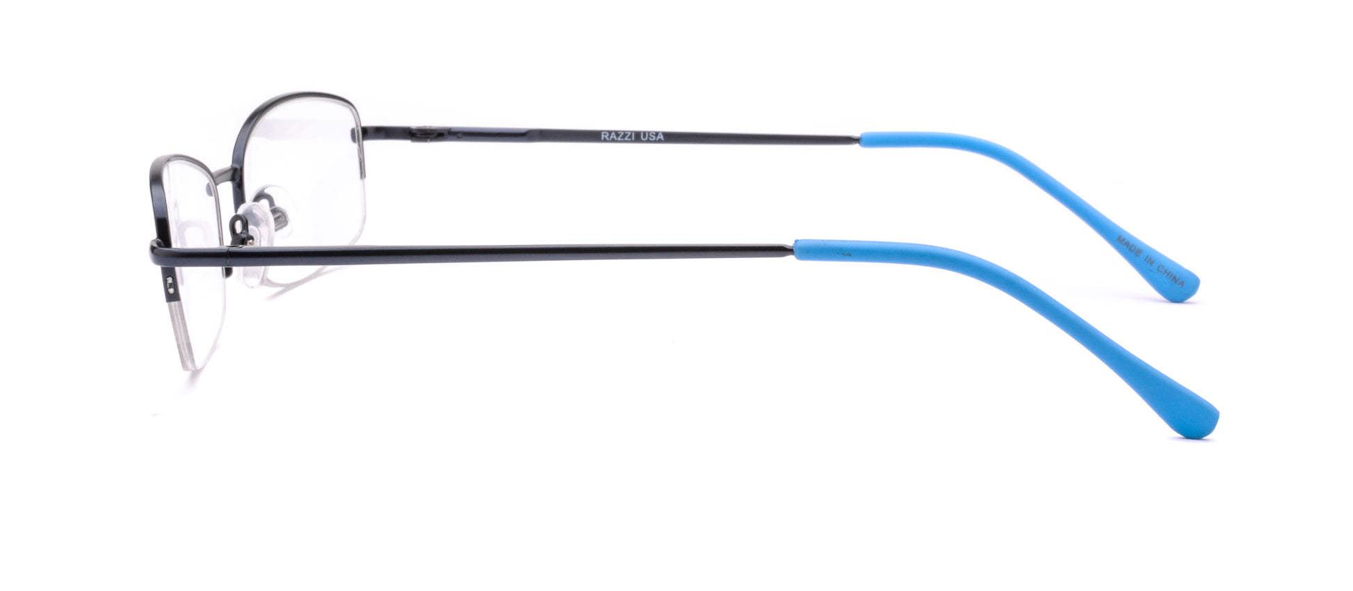 RA303-2 | Unisex | Matte Blue | Metal Glasses