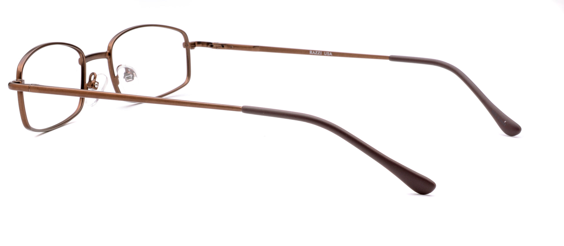 RA309-3 | Unisex | Matte Brown | Metal Glasses