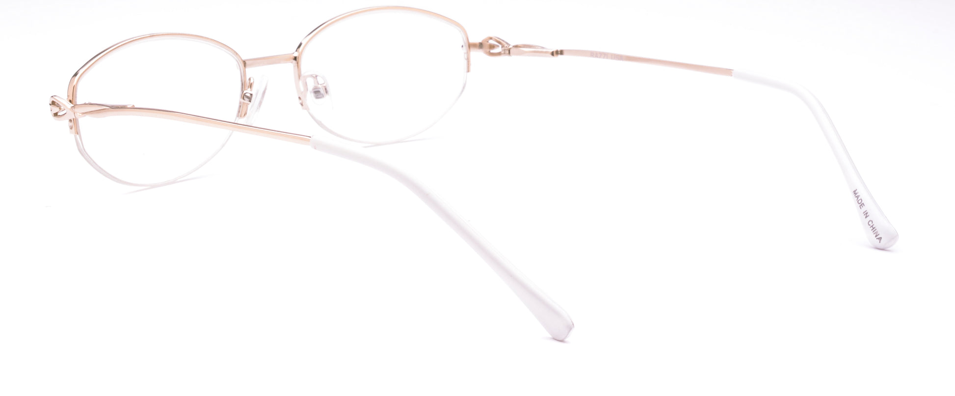 RA312-3 | Women | Shiny Gold | Metal Glasses