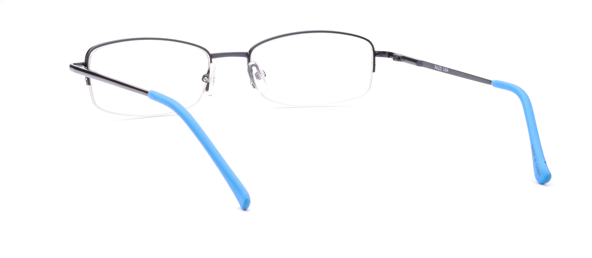RA303-2 | Unisex | Matte Blue | Metal Glasses