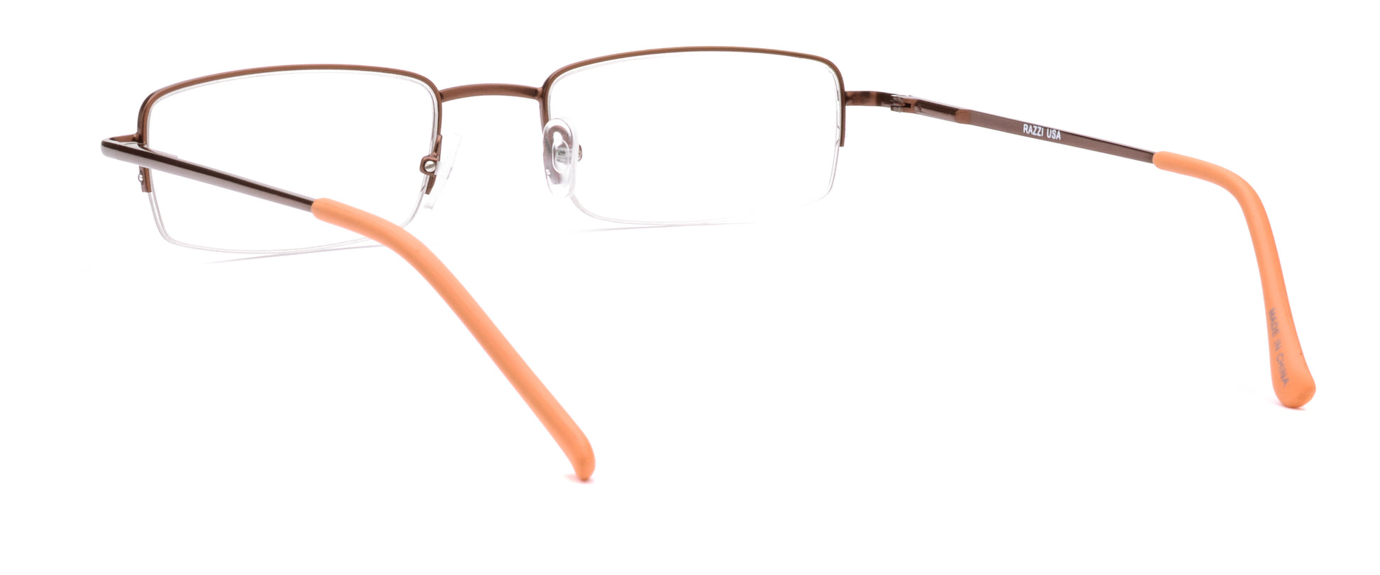 RA307-3 | Unisex | Matte Brown | Metal Glasses