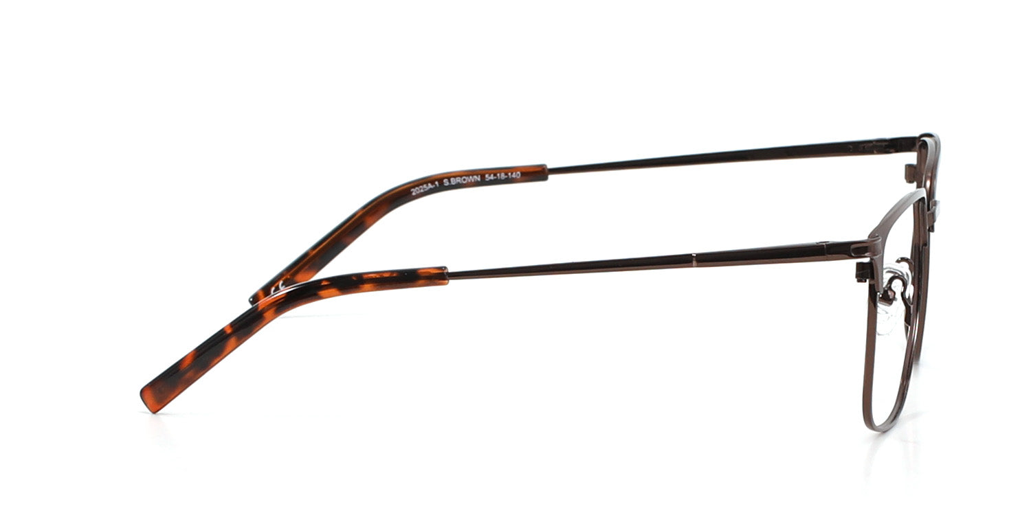 MX2025A-1 | Men | Matte Brown | Metal Glasses