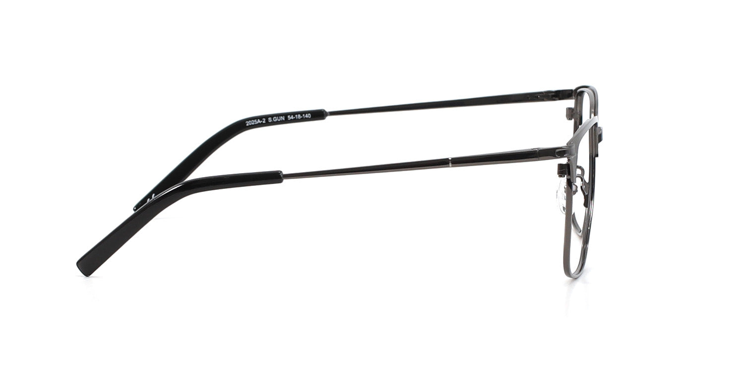 MX2025A-2 | Men | Matte Gun | Metal Glasses
