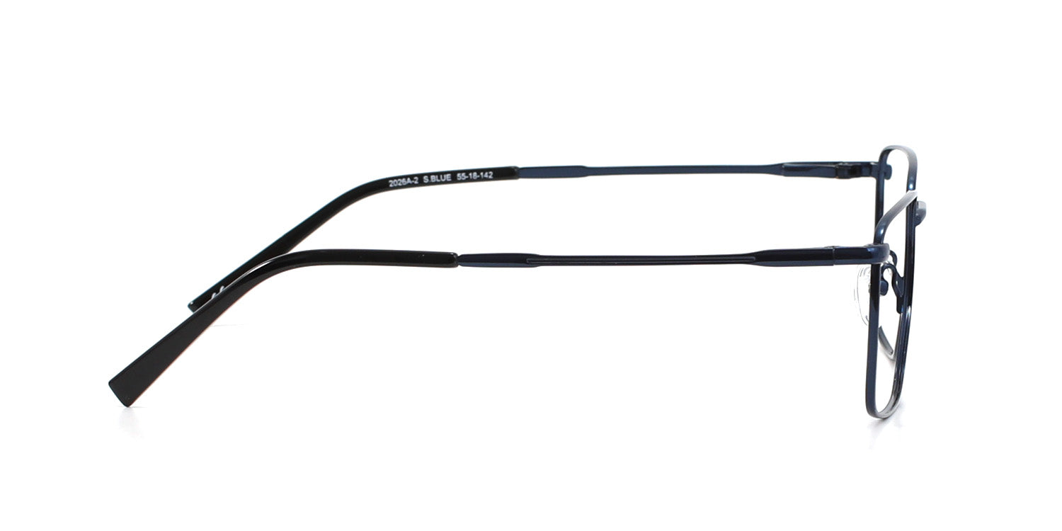 MX2026A-2 | Men | Matte Blue | Metal Glasses