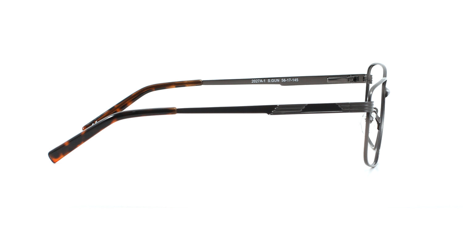 MX2027A-1 | Men | Matte Gun | Metal Glasses