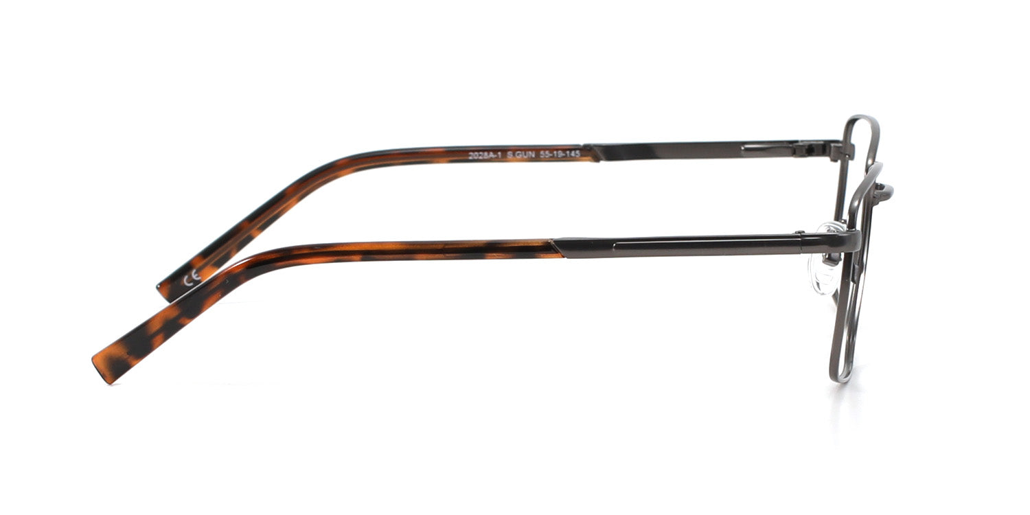 MX2028A-1 | Men | Matte Gun | Metal Glasses