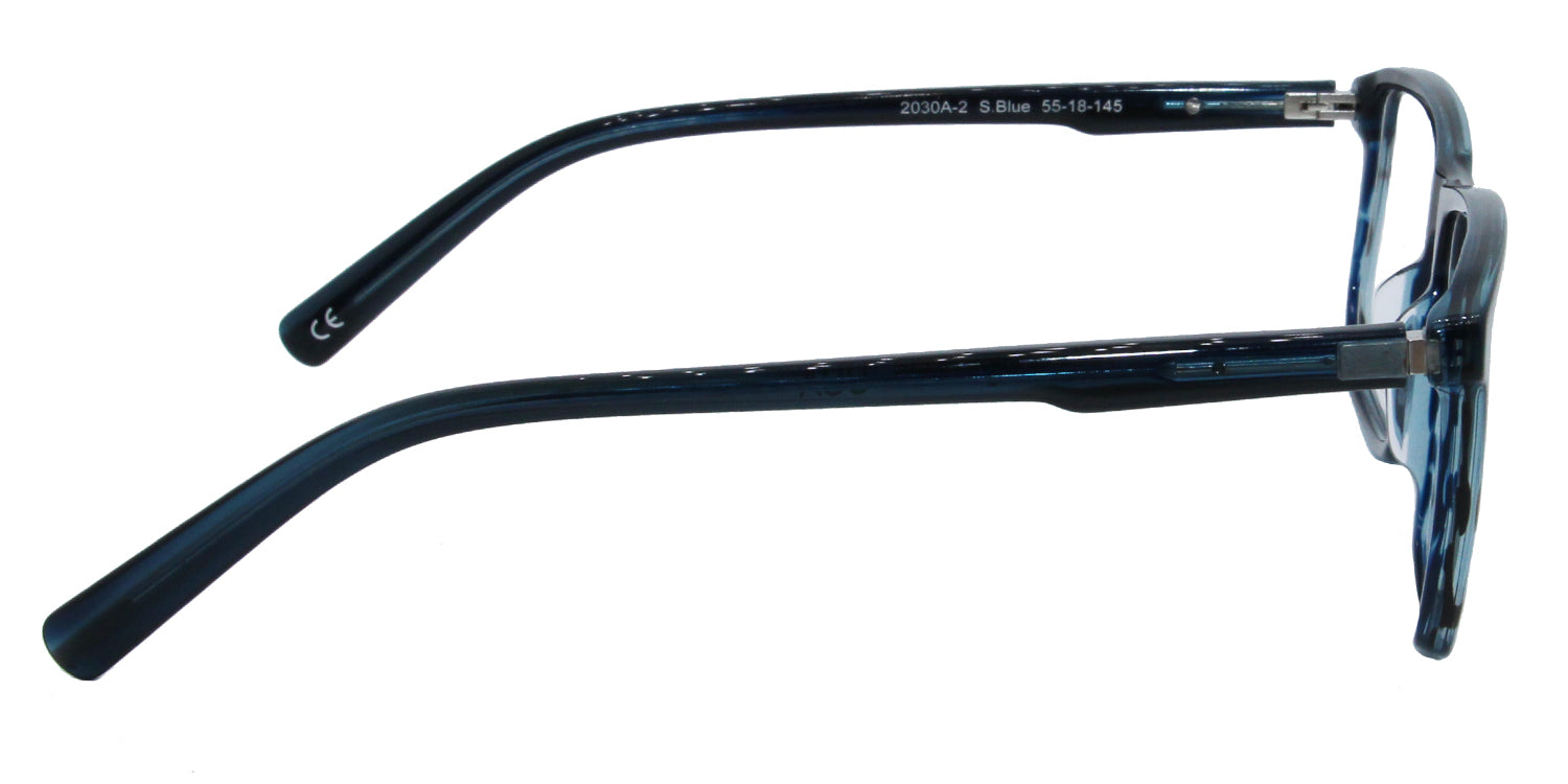 MX2030A-2 | Men | Shiny Blue | Acetate Glasses