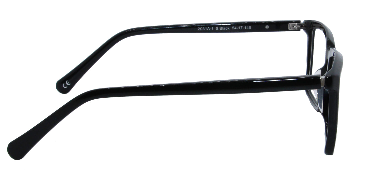 MX2031A-1 | Men | Shiny Black | Acetate Glasses