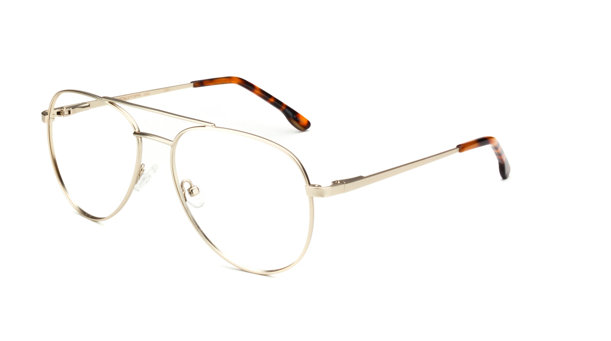 MX2237A-1 | Unisex | Matte Gold | Metal Glasses