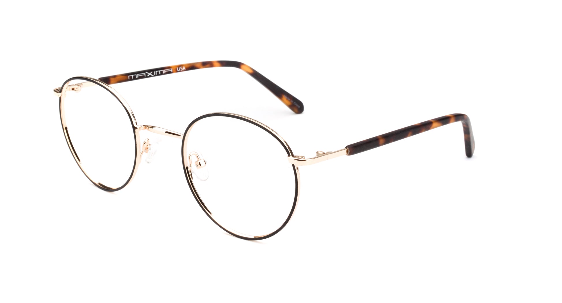 MX2241A-1 | Unisex | Shiny Gold | Metal Glasses