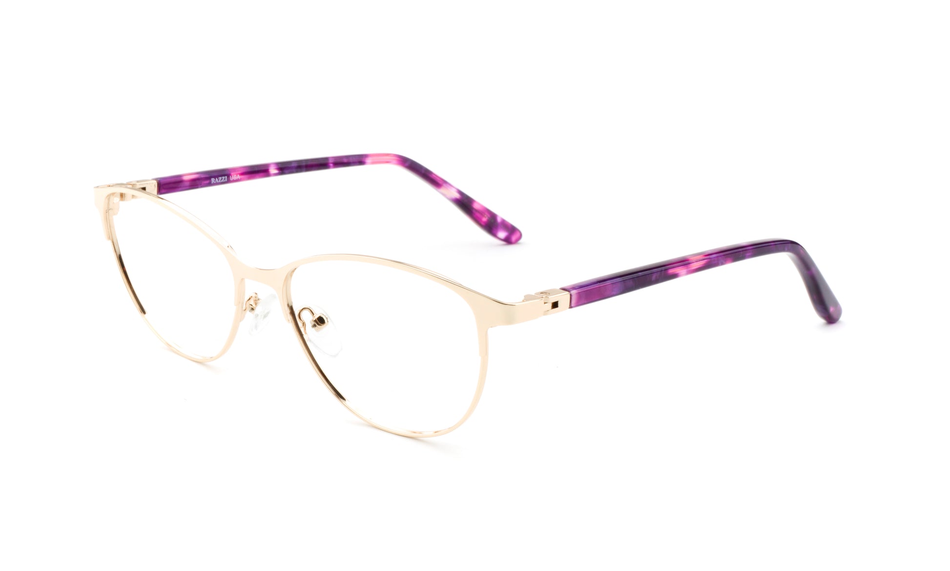 RA441-2 | Women | Shiny Gold | Metal Glasses