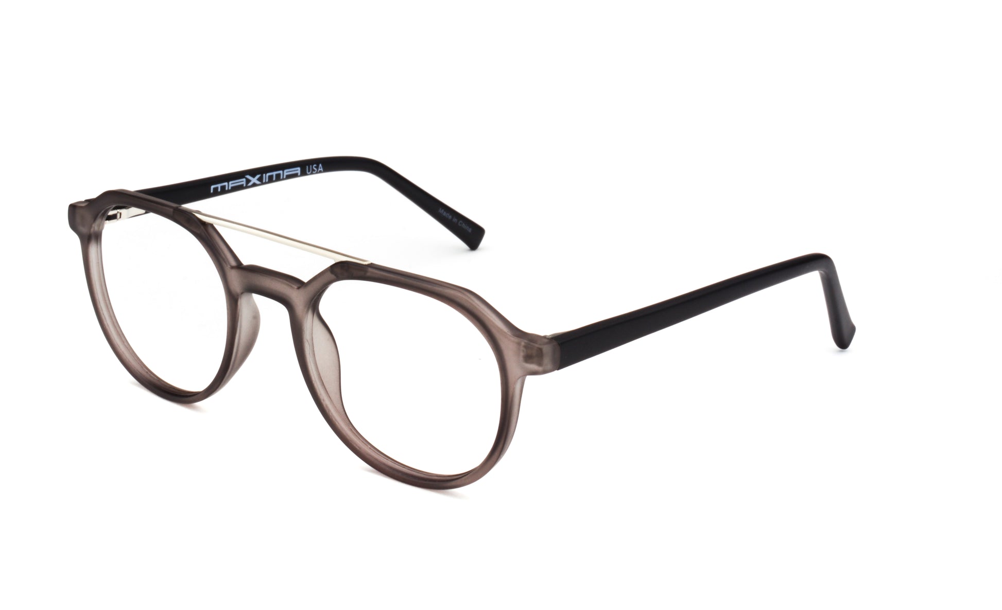 MX2246A-2 | Unisex | Matte Gray | Acetate Glasses