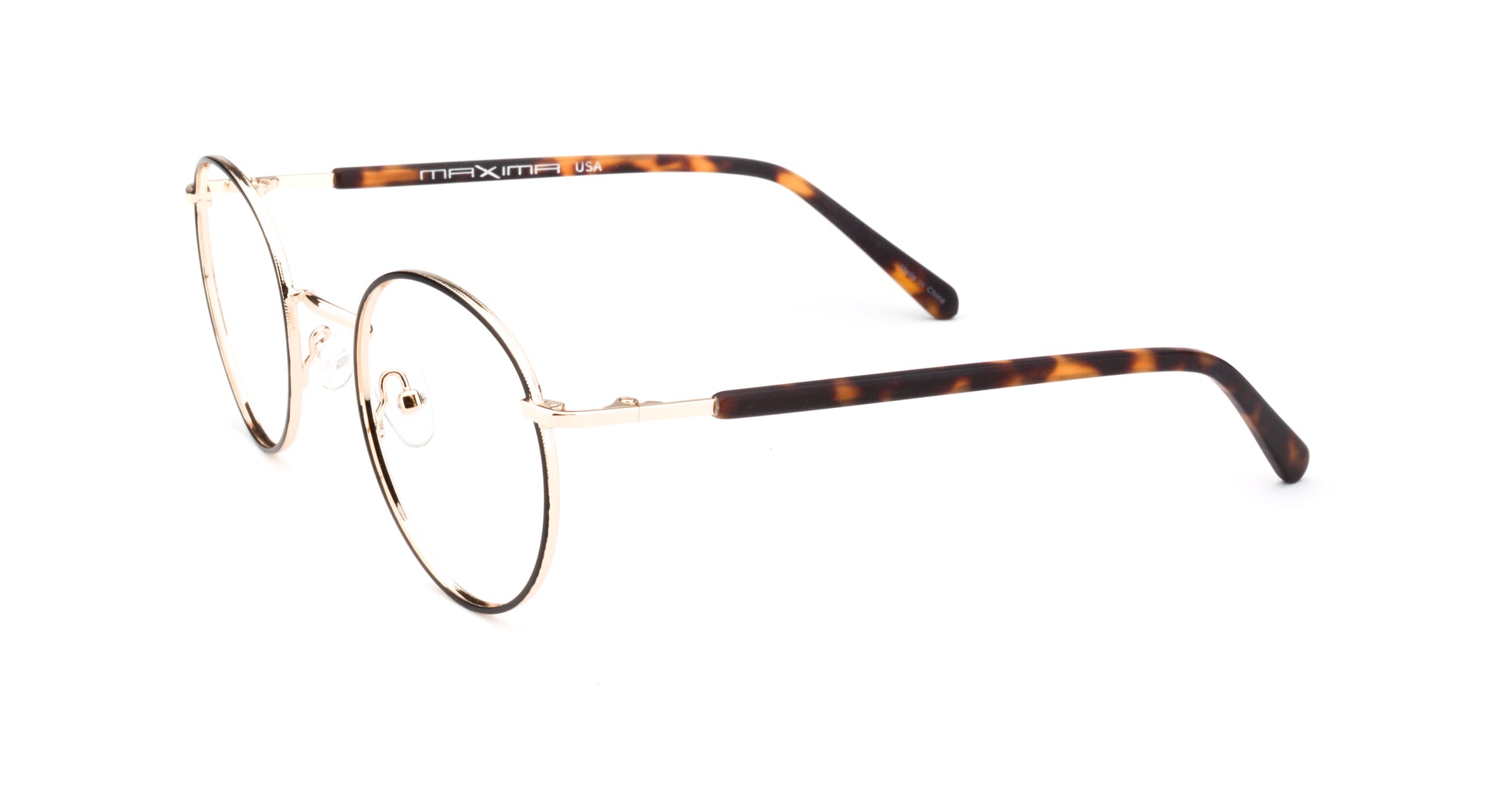 MX2241A-1 | Unisex | Shiny Gold | Metal Glasses