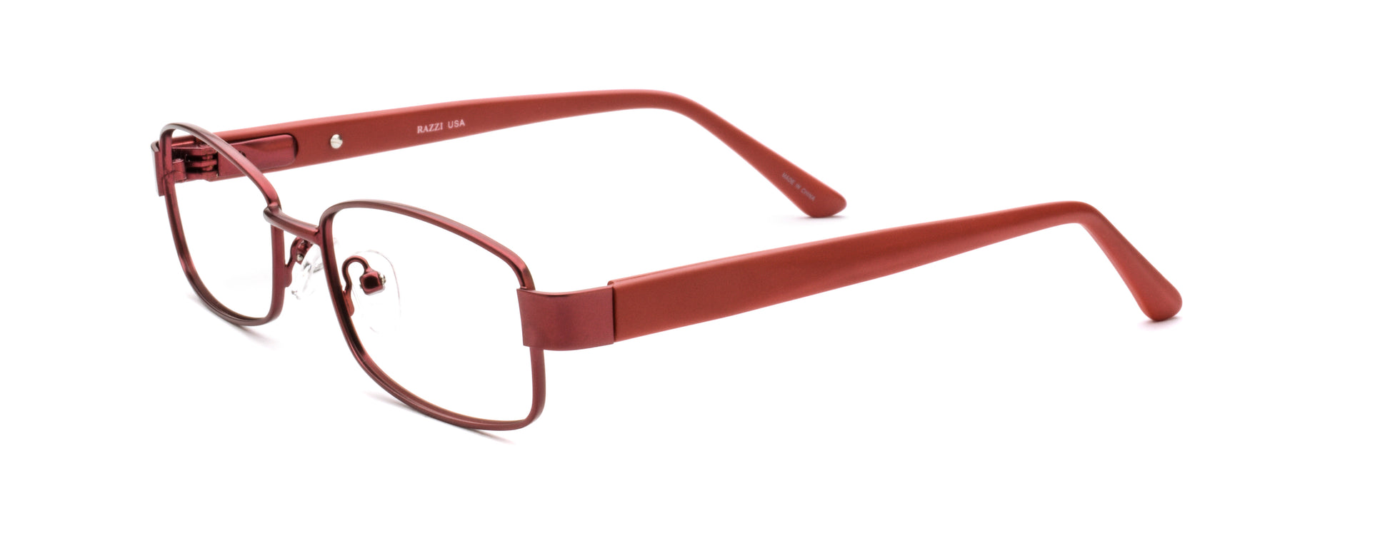 RA517-3 | Women | Matte Burgundy | Metal Glasses