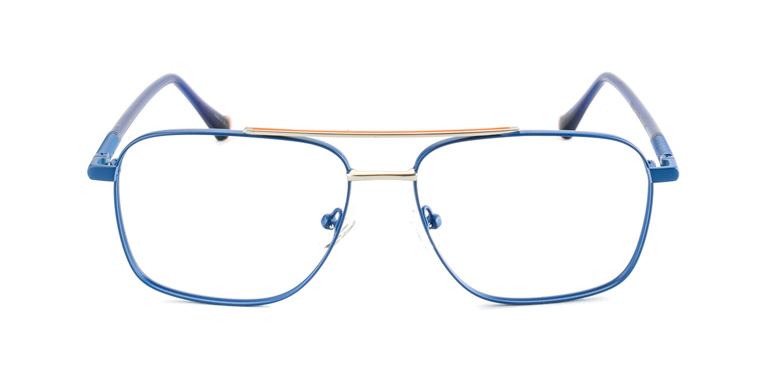 MX2006A-2 | Men | Matte Blue | Metal Glasses