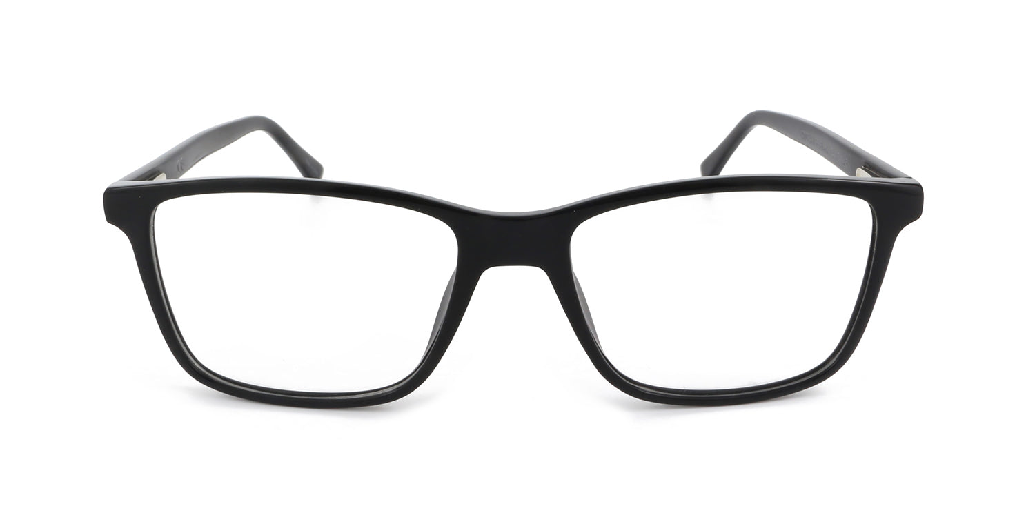 MX2007A-1 | Men | Shiny Black | Acetate Glasses