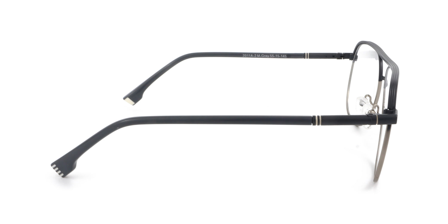 MX2011A-2 | Men | Matte Gray | Metal Glasses