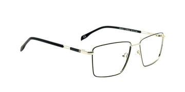 Maxima Men Shiny Black Square Titanium Glasses