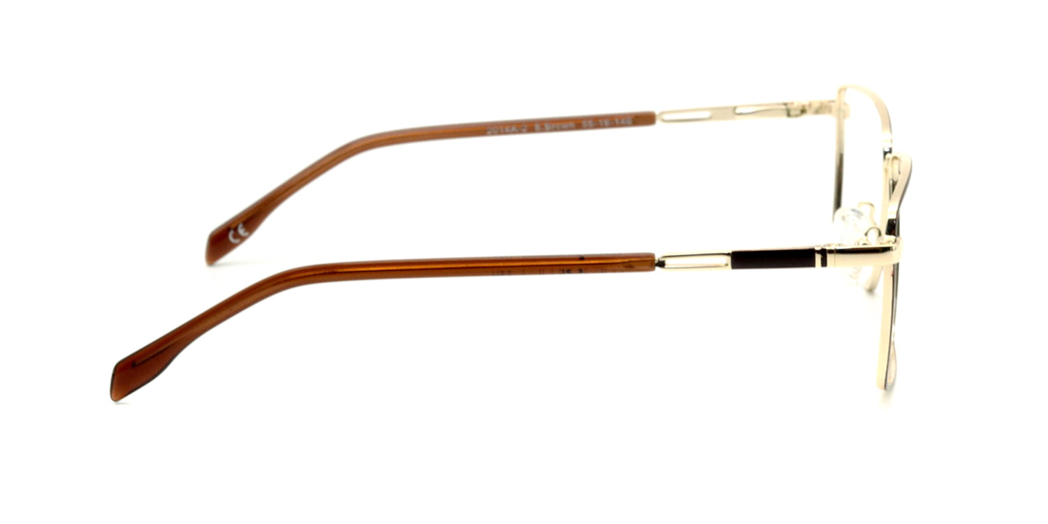 MX2014A-2 | Men | Shiny Brown | Metal Glasses