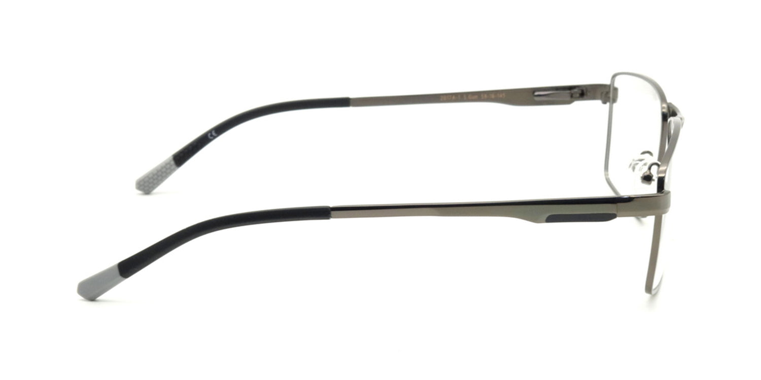 MX2017A-1 | Men | Shiny Gun | Metal Glasses