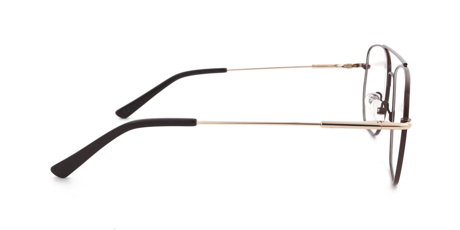 MX2022A-2 | Men | Matte Brown | Metal Glasses