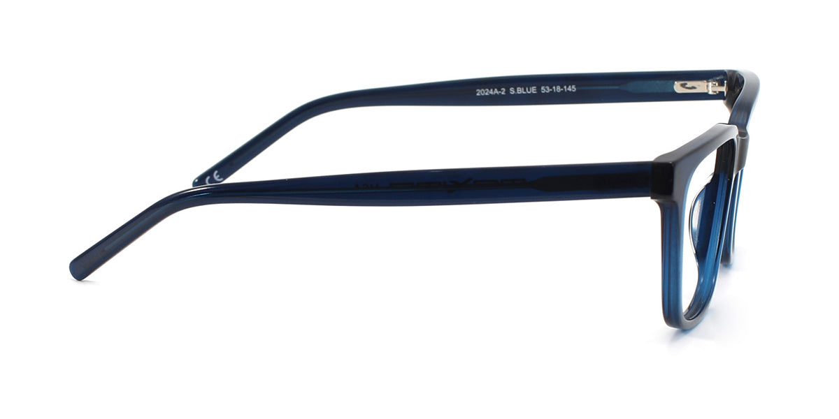 MX2024A-2 | Men | Shiny Blue | Acetate Glasses