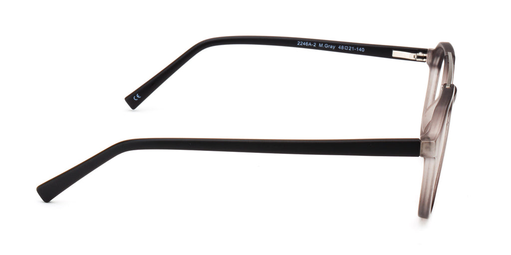 MX2246A-2 | Unisex | Matte Gray | Acetate Glasses