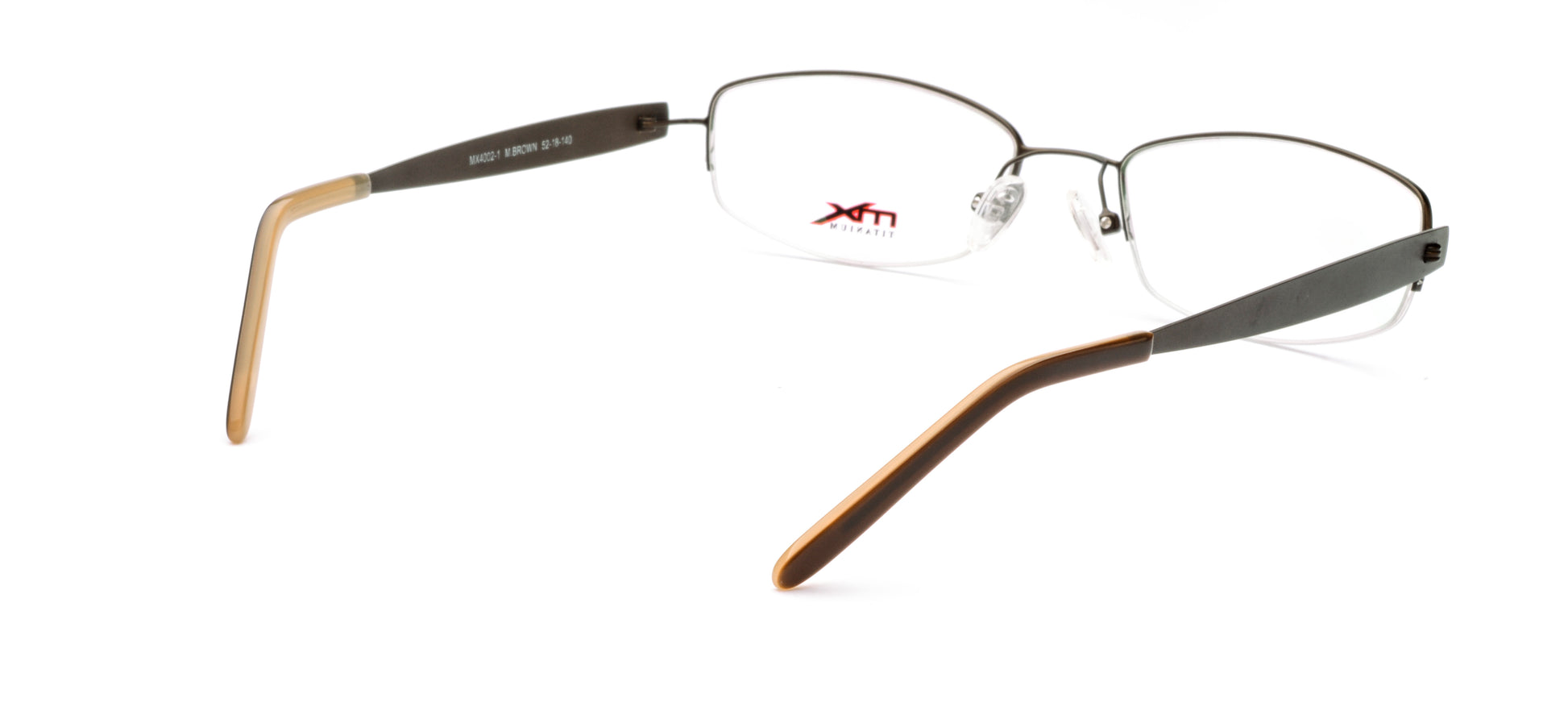 MX4002-1 | Women | Matte Brown | Titanium Glasses