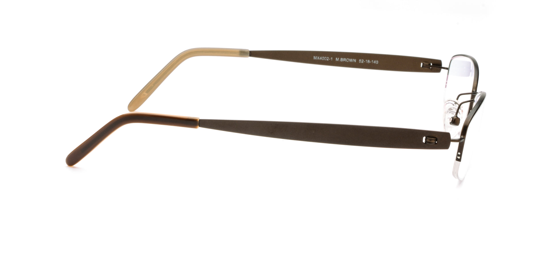 MX4002-1 | Women | Matte Brown | Titanium Glasses
