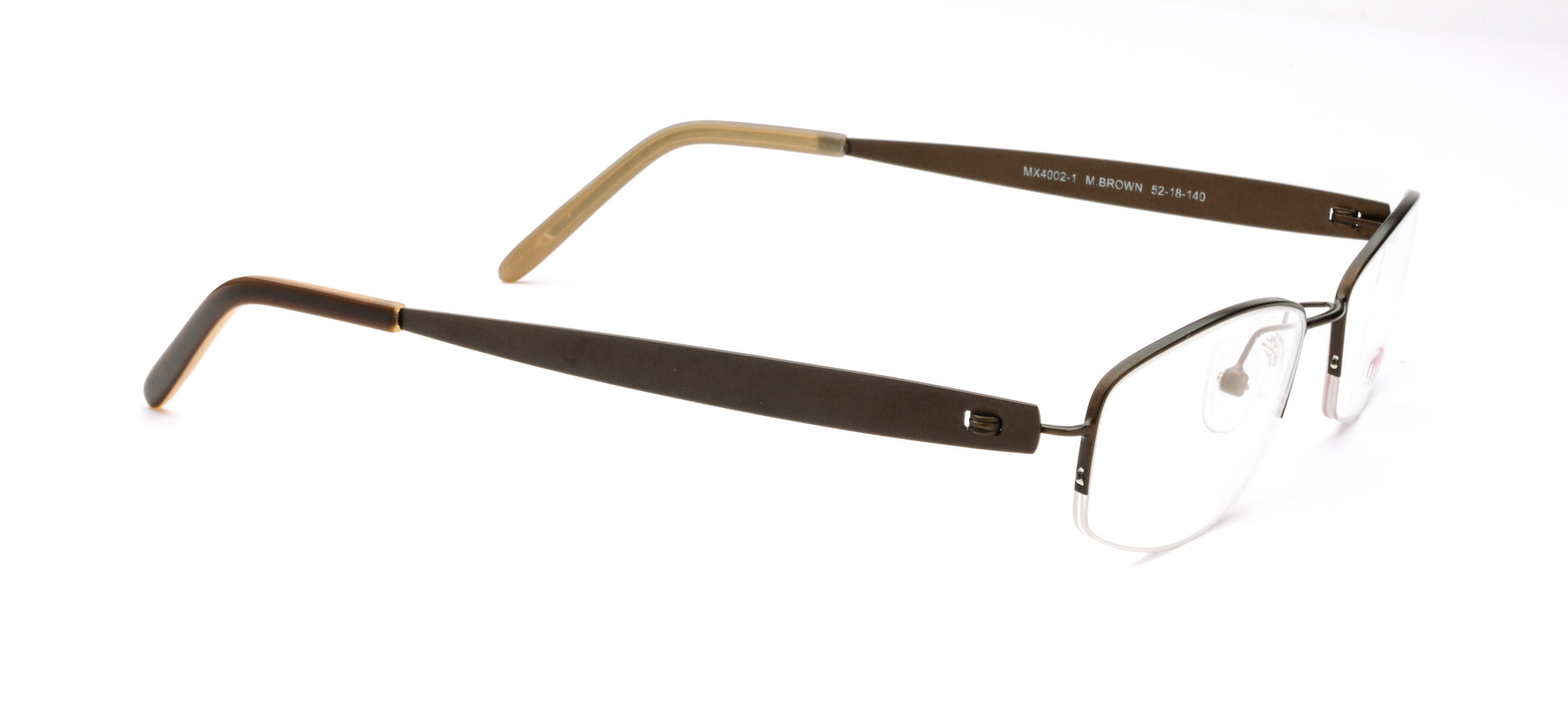 MX4002-1 | Women | Matte Brown | Titanium Glasses