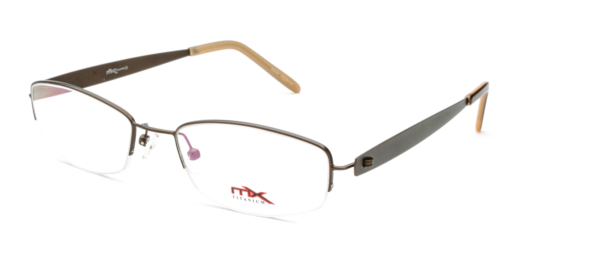 MX4002-1 | Women | Matte Brown | Titanium Glasses