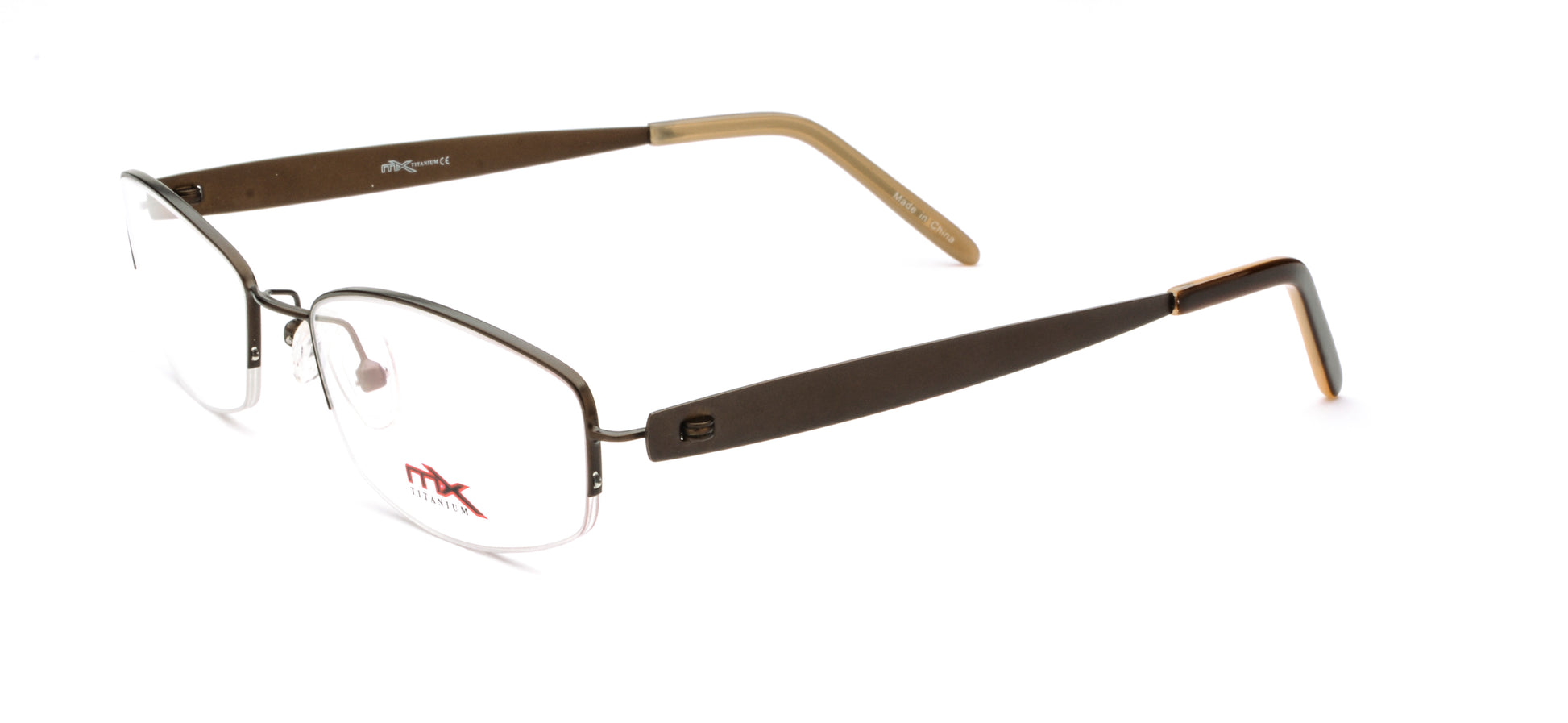 MX4002-1 | Women | Matte Brown | Titanium Glasses