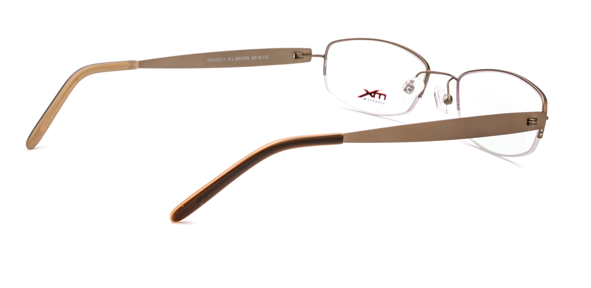 MX4002-3 | Women | Matte Brown | Titanium Glasses