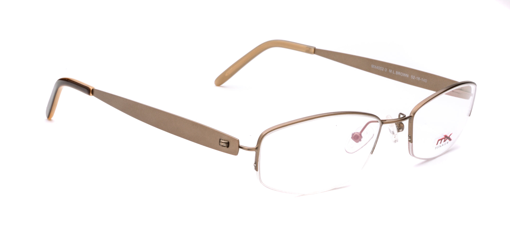 MX4002-3 | Women | Matte Brown | Titanium Glasses