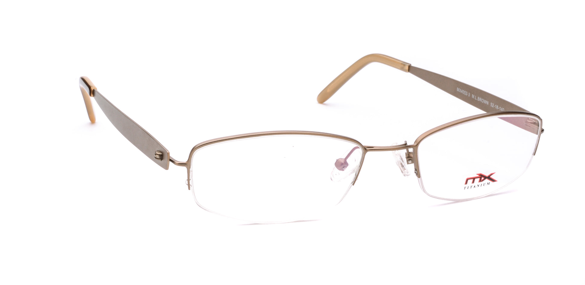 MX4002-3 | Women | Matte Brown | Titanium Glasses