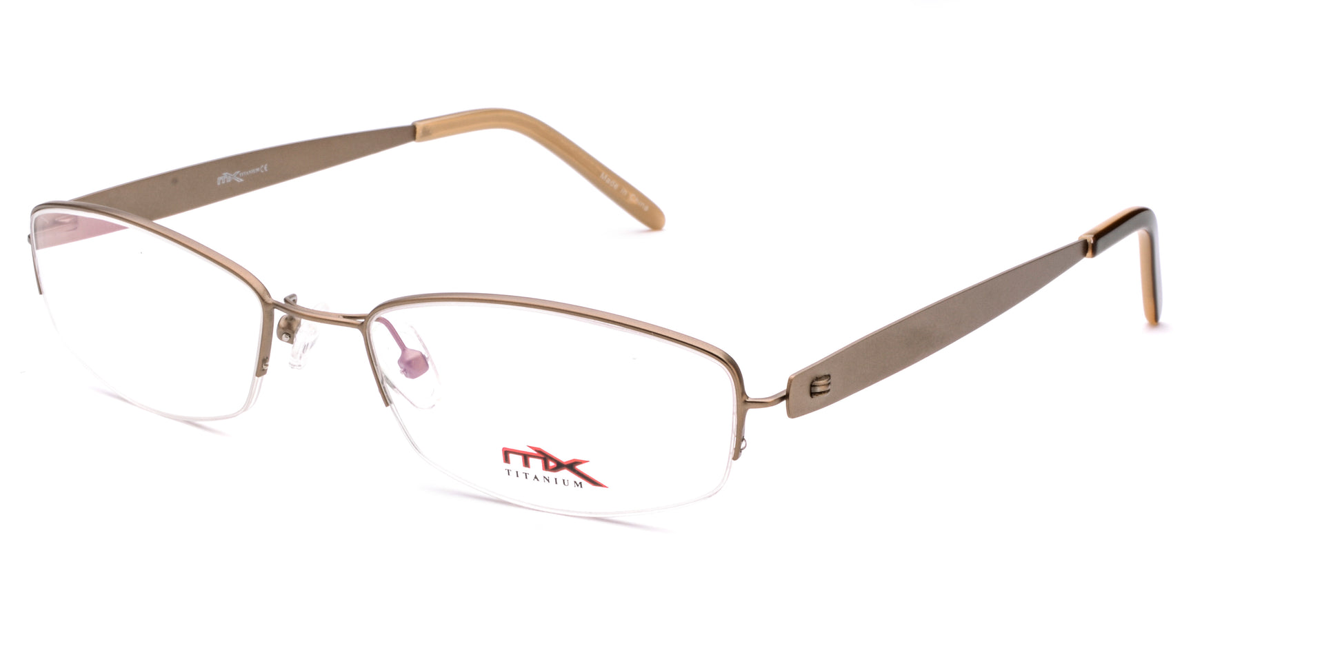 MX4002-3 | Women | Matte Brown | Titanium Glasses