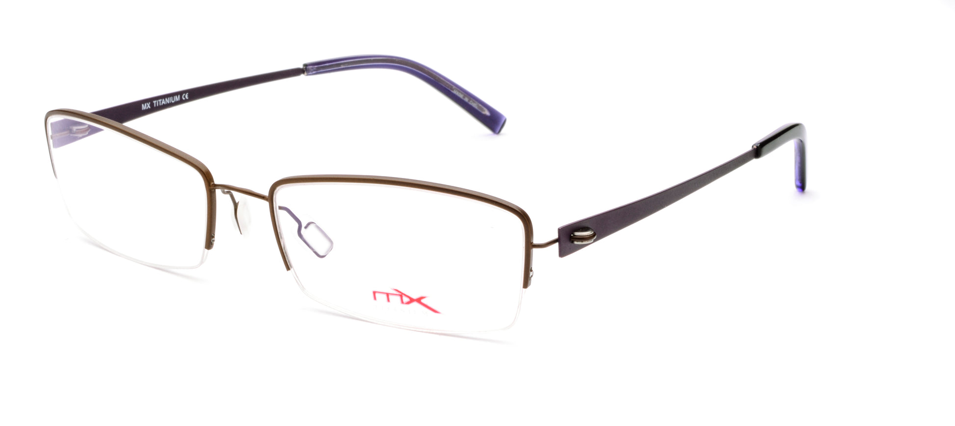 MX4009-1 | Women | Matte Brown | Titanium Glasses