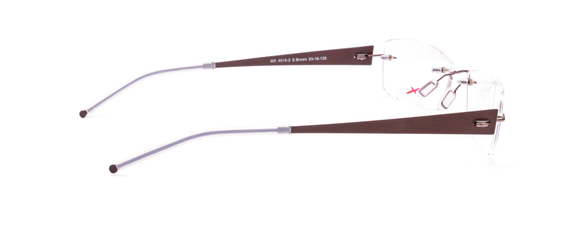 MX4010-2 | Unisex | Shiny Brown | Titanium Glasses