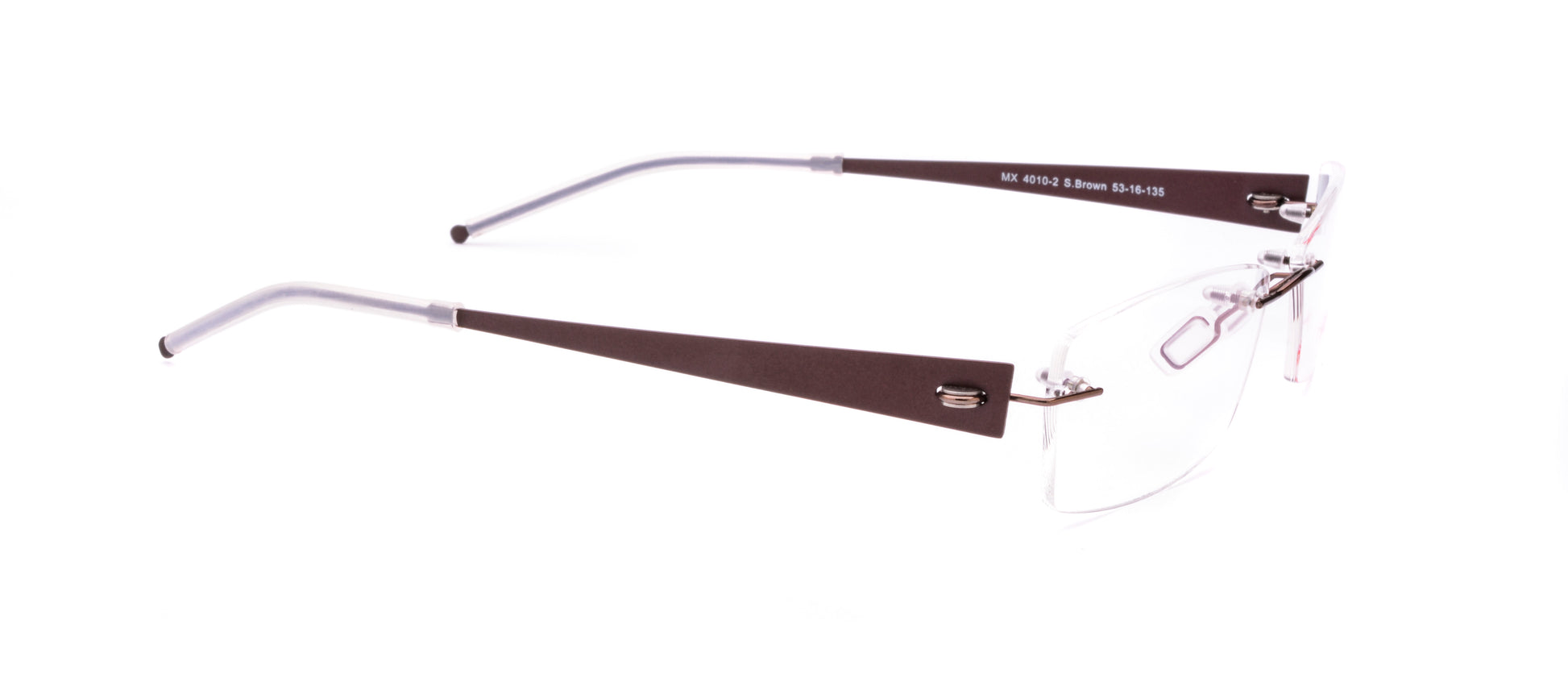 MX4010-2 | Unisex | Shiny Brown | Titanium Glasses