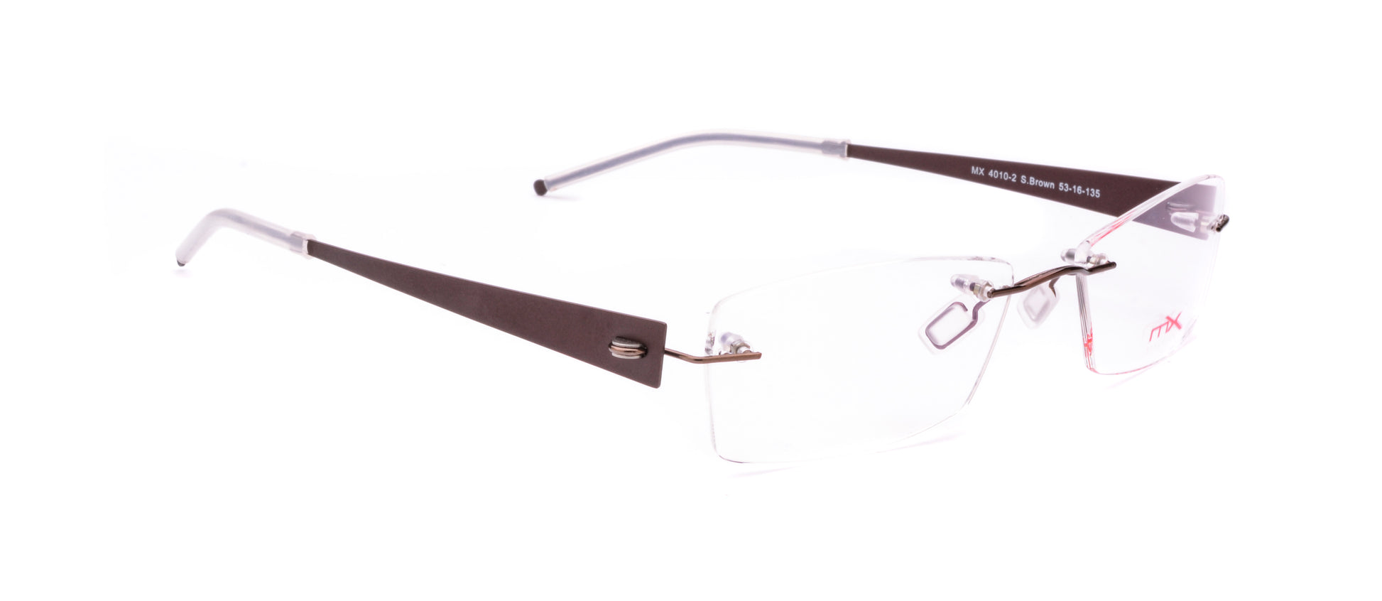 MX4010-2 | Unisex | Shiny Brown | Titanium Glasses