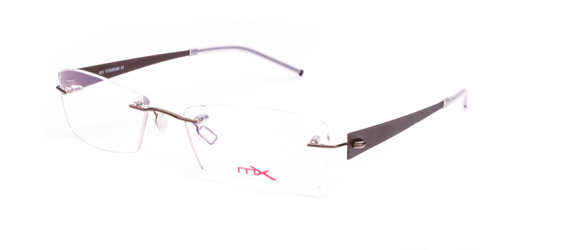 MX4010-2 | Unisex | Shiny Brown | Titanium Glasses