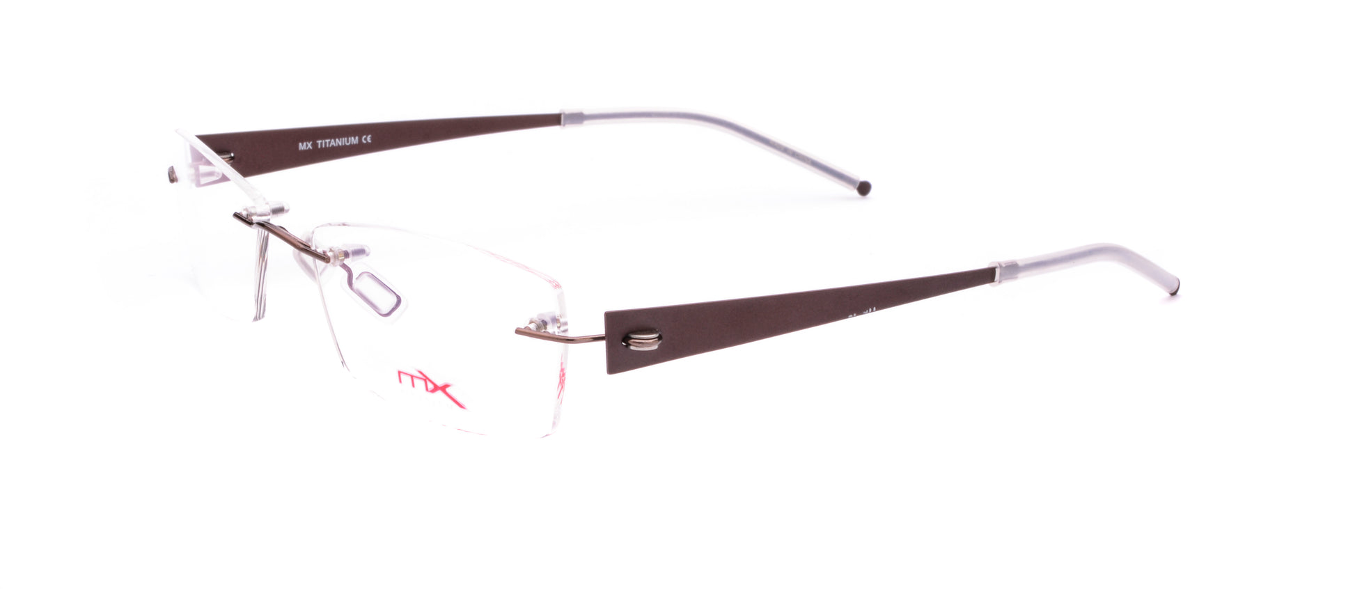 MX4010-2 | Unisex | Shiny Brown | Titanium Glasses