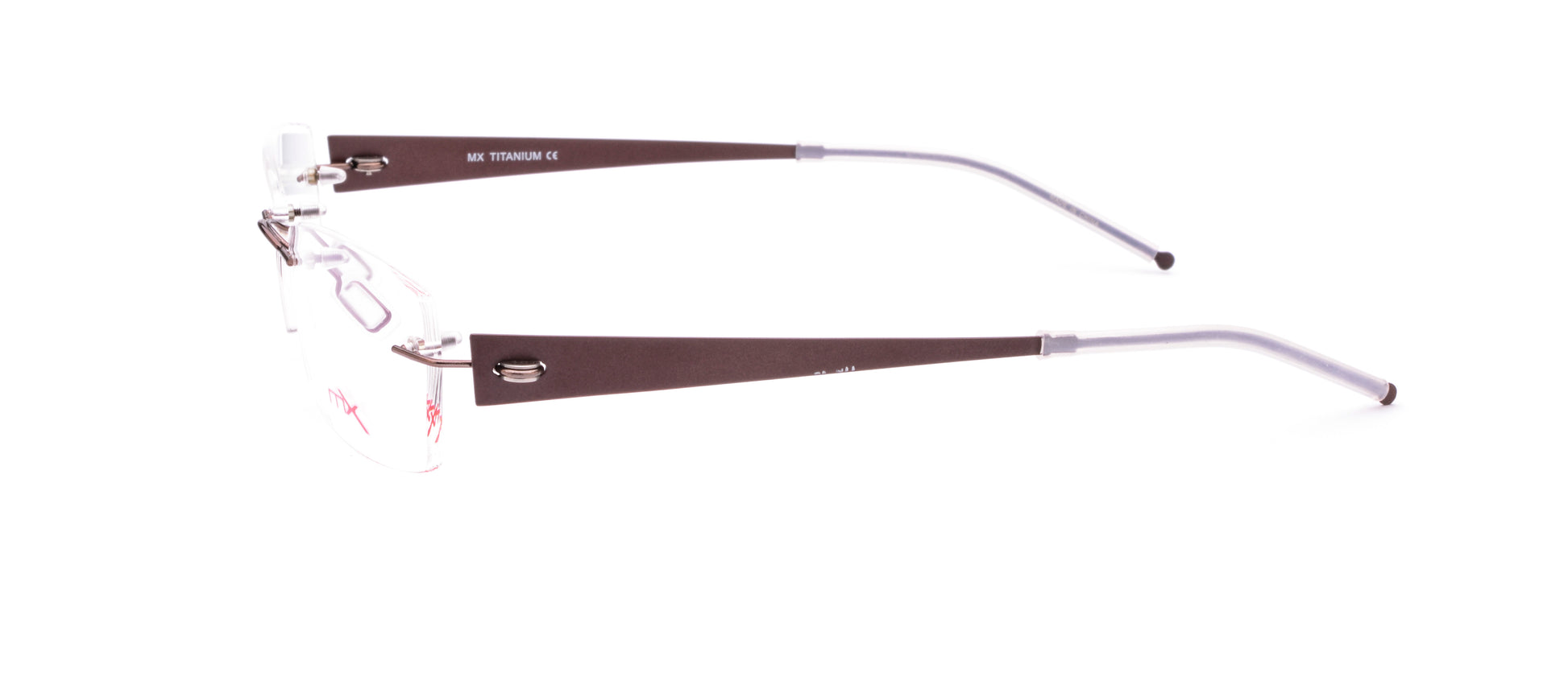 MX4010-2 | Unisex | Shiny Brown | Titanium Glasses