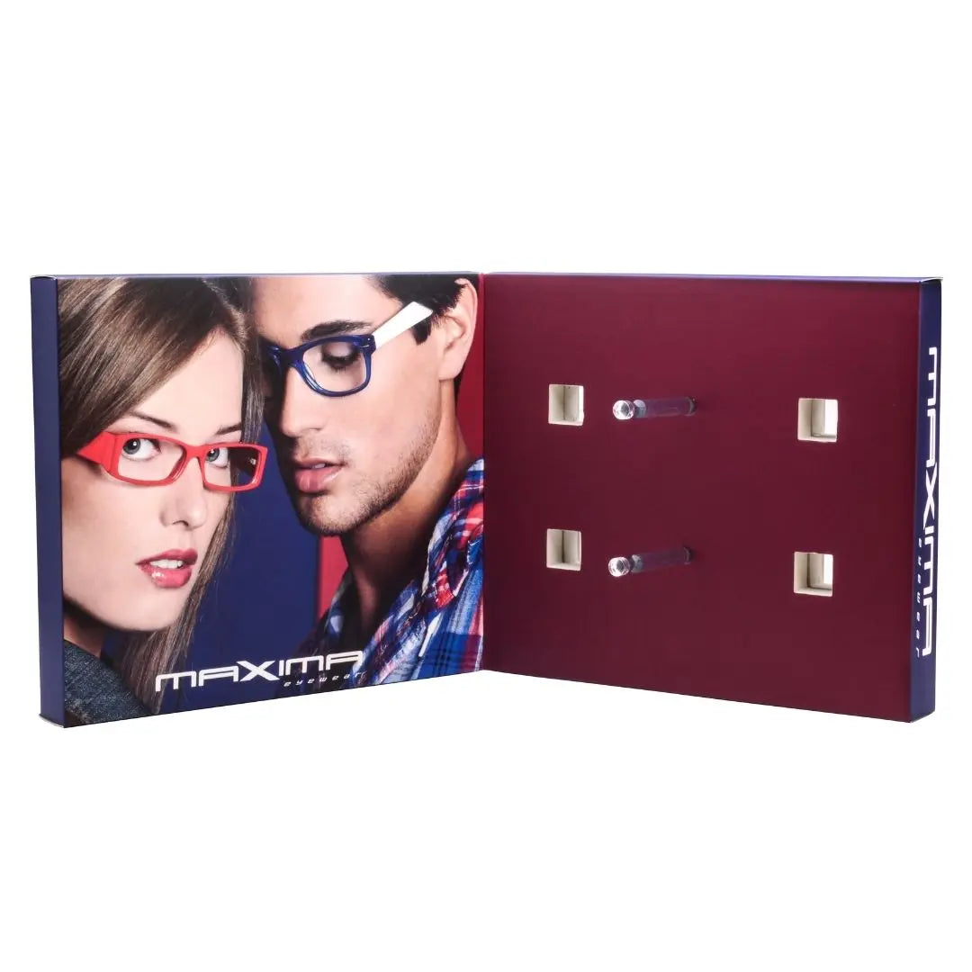 Cardboard Display Rack | Red & Blue | Maxima Pop Material - MXP-8083-1