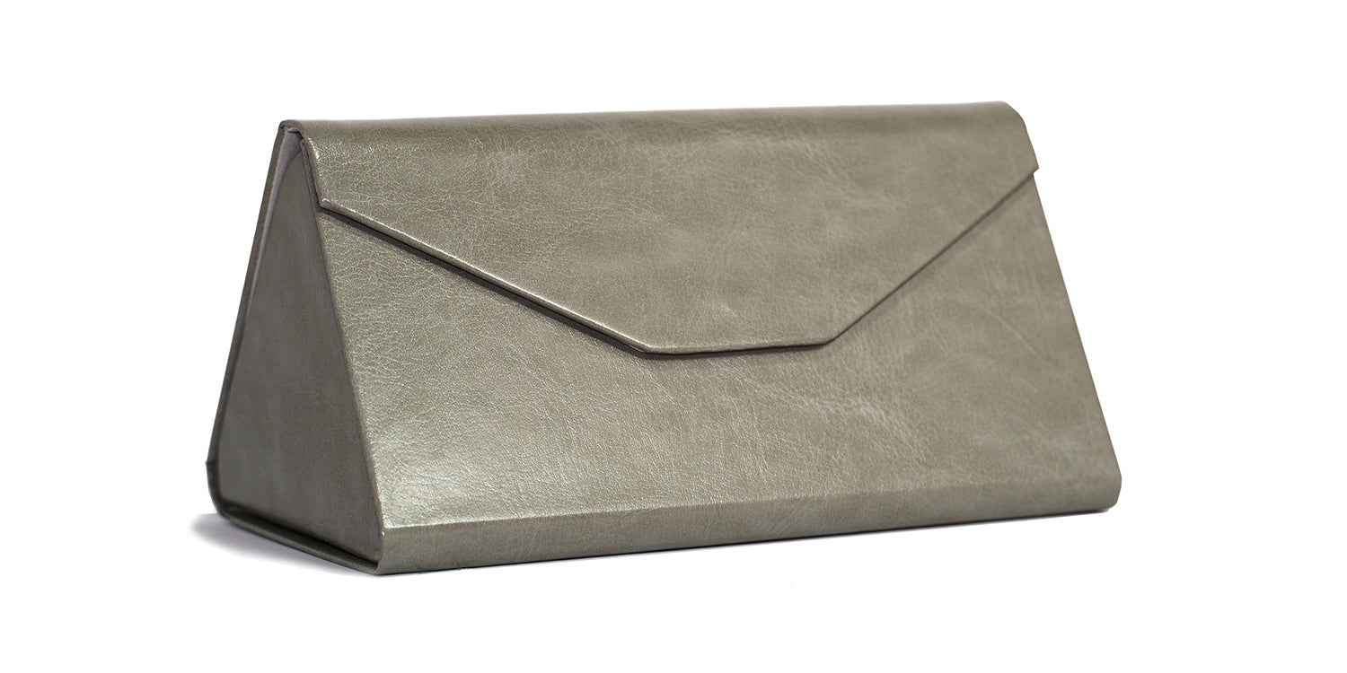 OPC-8311-2 | Faux Leather Hard Optical Case | Gray